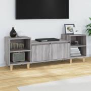 vidaXL Tv-bänk grå sonoma 160x35x55 cm konstruerat trä