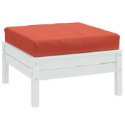 vidaXL Palldyna melerad röd 60x60x9,5 cm tyg