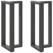 vidaXL Barbordsben T-formade 2 st antracit 50x35x(90-91) cm stål