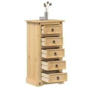 vidaXL Sängbord Corona 53x39x103 cm massiv furu