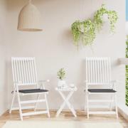 vidaXL Stolsdynor 2 st antracit 40x40x4 cm oxfordtyg