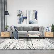 vidaXL Soffbord 2 st sonoma ek 50x50x40 cm konstruerat trä