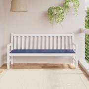 vidaXL Bänkdyna för trädgården marinblå 180x50x4 cm oxfordtyg