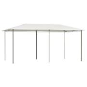 vidaXL Paviljong 3x6x2,6 m gräddvit 160 g/m²