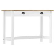 vidaXL Avlastningsbord Hill med 2 lådor 110x45x74 cm massiv furu