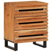 vidaXL Sängbord 50x34x62 cm massivt akaciaträ