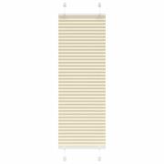 vidaXL Plisserad persienn cremefärgad 45x150cm tyg bredd 44,4cm