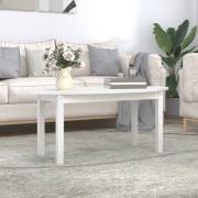vidaXL Soffbord vit 110x55x45 cm massiv furu