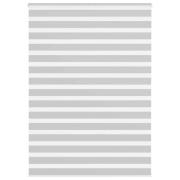 vidaXL Rullgardin zebra ljusgrå 165x230 cm tyg bredd 160,9cm polyester
