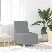 vidaXL Soffstol ljusgrå 55 cm tyg