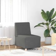 vidaXL Soffstol utan armstöd mörkgrå 55 cm tyg