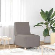 vidaXL Soffstol taupe 55 cm tyg