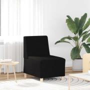vidaXL Soffstol svart 55 cm tyg