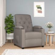 vidaXL Reclinerfåtölj taupe tyg