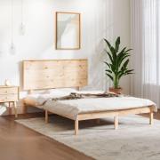 vidaXL Sängram utan madrass 140x200 cm massiv furu