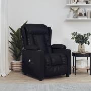 vidaXL Elektrisk reclinerfåtölj svart konstläder