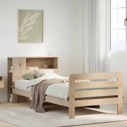 vidaXL Sängram utan madrass 75x190 cm massiv furu