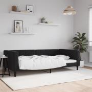vidaXL Dagbädd svart 100x200 cm sammet