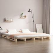vidaXL Pallsäng 140x190 cm massiv furu