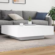vidaXL Soffbord vit 100x100x31 cm konstruerat trä