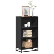 vidaXL Bokhylla svart 60x35x107,5 cm konstruerat trä