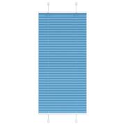 vidaXL Plisserad persienn blå 60x150cm tyg bredd 59,4cm polyester
