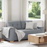 vidaXL Loveseat soffa ljusgrå 140 cm tyg