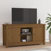 vidaXL Tv-bänk honungsbrun 103x36,5x52 cm massiv furu