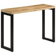vidaXL Avlastningsbord 110x35x76 cm massivt grovt mangoträ