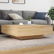 vidaXL Soffbord sonoma-ek 100x100x31 cm konstruerat trä
