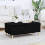 vidaXL Soffbord svart 90x50x36,5 cm konstruerat trä
