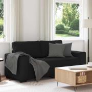 vidaXL 2-sitssoffa svart 140 cm tyg