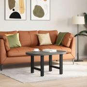 vidaXL Soffbordsben svart 2 st 50x(42-43) cm stål