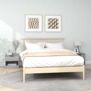 vidaXL Sängbord 2 st grå sonoma konstruerat trä