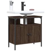 vidaXL Tvättställsskåp brun ek 60x30x60 cm konstruerat trä