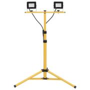 vidaXL Strålkastare med stativ 2x20 W LED kallvit