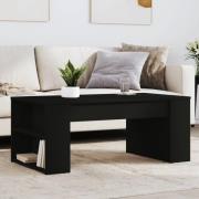 vidaXL Soffbord svart 102x55x42 cm konstruerat trä