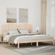 vidaXL Sängram utan madrass extra lång 180x210 cm massivt trä