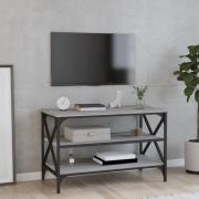 vidaXL Tv-bänk grå sonoma 80x40x50 cm konstruerat trä