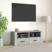 vidaXL Tv-bänk betonggrå 100x35x40 cm konstruerat trä