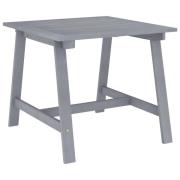 vidaXL Trädgårdsbord grå 88x88x74 cm massivt akaciaträ