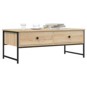 vidaXL Soffbord sonoma-ek 101x49x39,5 cm konstruerat trä