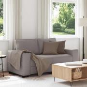 vidaXL 2-sitssoffa taupe 120 cm tyg