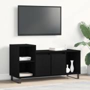 vidaXL TV-bänk Svart Ek 100x35x55 cm Konstruerat trä
