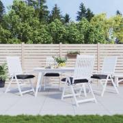 vidaXL Stolsdynor 4 st antracit 40x40x7 cm oxfordtyg