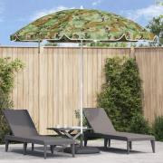 vidaXL Strandparaply med aluminiumstolpe kamouflage 300 cm