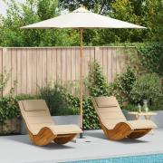 vidaXL Uteplatsparaply Krämvit 270x260 cm i bambu