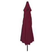 vidaXL Solparasoll ø395x245 cm Bordeaux