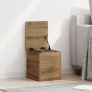 vidaXL Förvaringsbox Artisan Ek 30x35x35 cm Byggt av trä