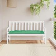 vidaXL Bänkdyna för trädgården grön 150x50x7 cm oxfordtyg